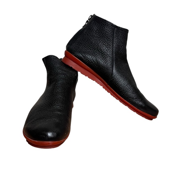 Arche ‘Baryky’ Soft Leather Zip Back Ankle Boot Red Sole 37 (6) - Picture 3 of 15